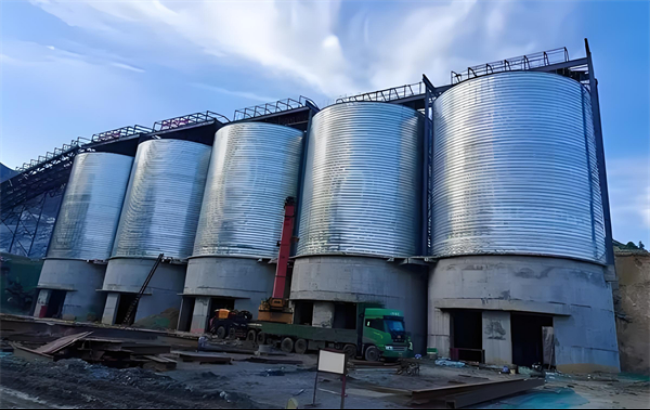 临沂螺旋卷板仓施工现场